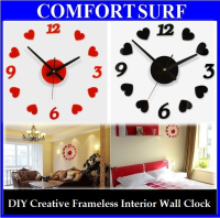 Creative Interior Decoration Frameless DIY Wall Acrylic Clock